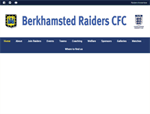 Tablet Screenshot of berkhamstedraiders.com